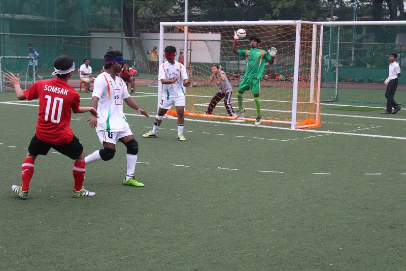 Indian team goal keeper catch ball