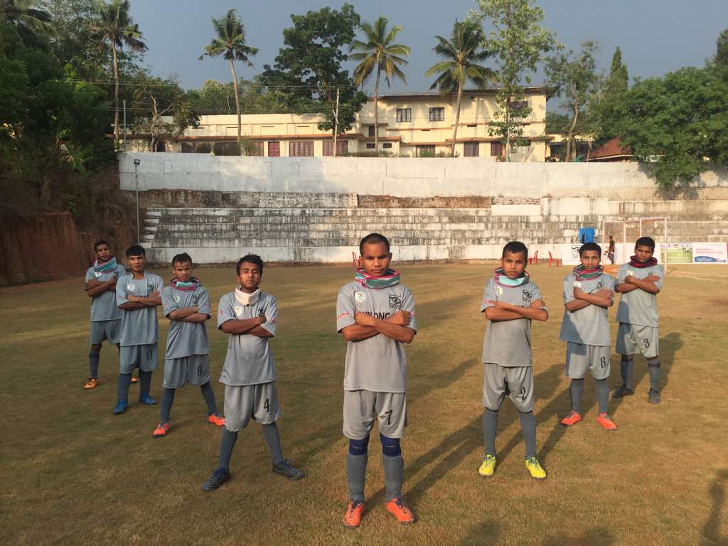 Team posing to camera